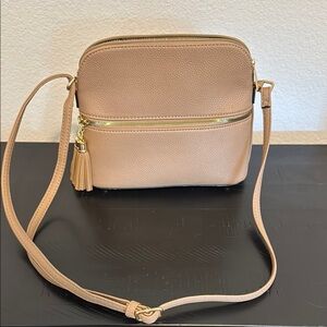 Elegant Tan Crossbody Bag